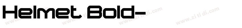 Helmet Bold字体转换
